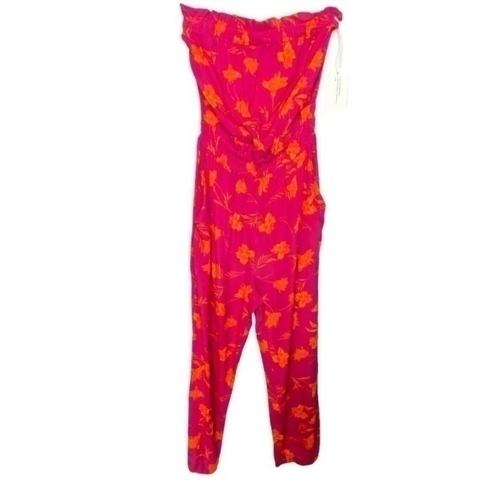 Blue Life Revolve Floral Pink Jumpsuit Size Small